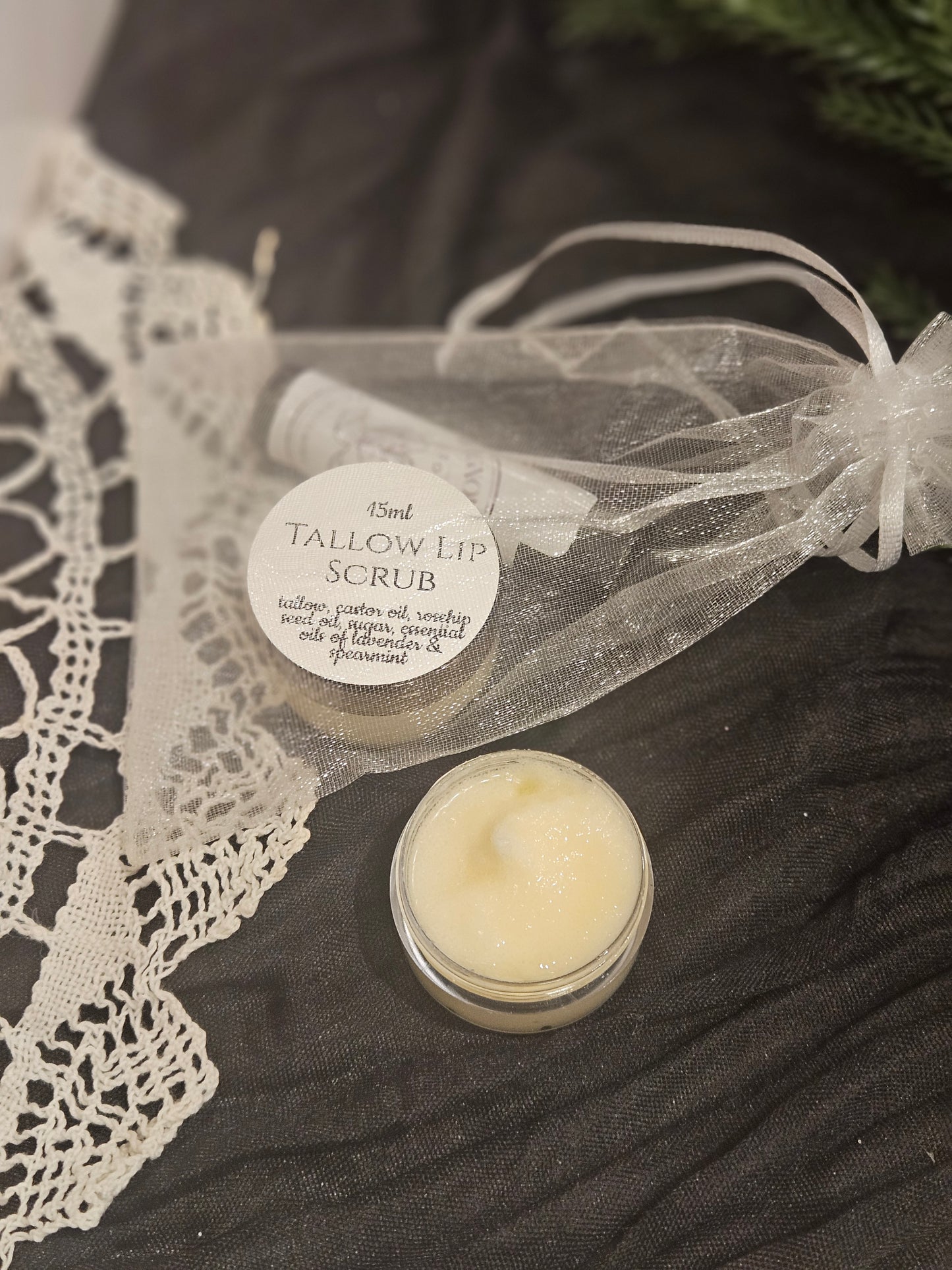 Tallow Lip Balm + Scrub Set